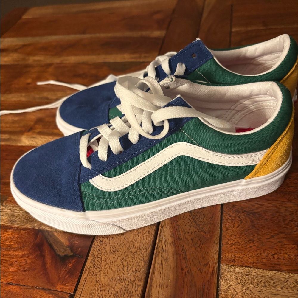 Vans Kids' Sneakers in Blue, Green, and Yellow